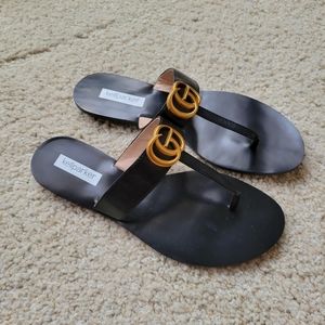 Kellparker Brielle Black Sandals Size 9